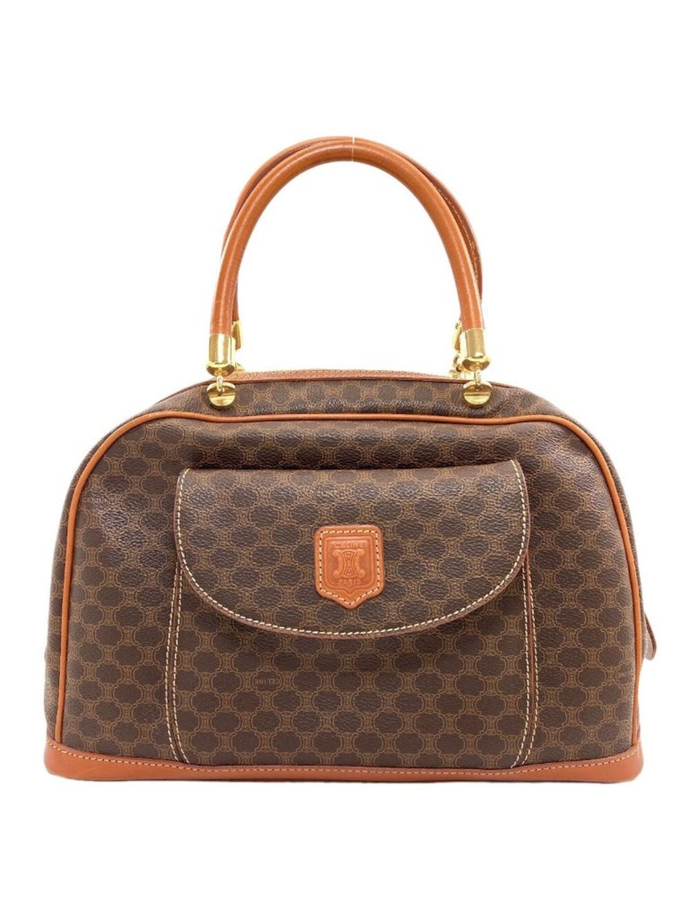 Celine Macadam Handbag Leather